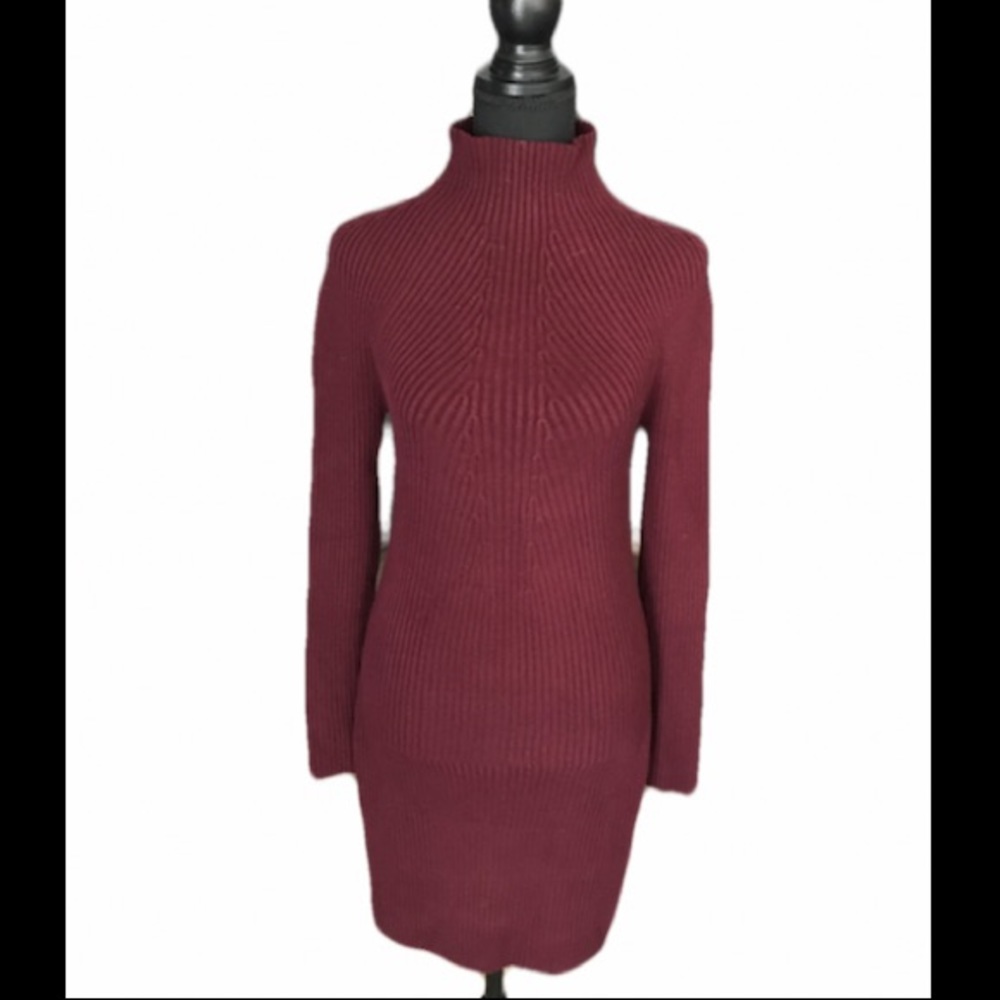 🎀Forever21 Contemporary Large Size Strechy Burgundy Maroon Ladies Dress